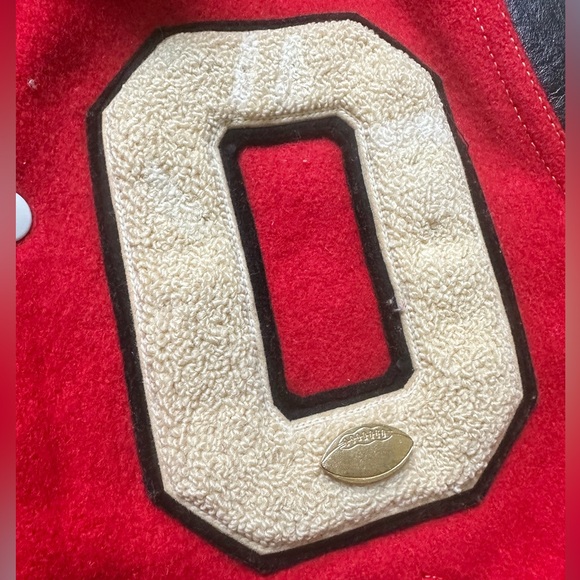 Vintage Varsity Football Bomber Jacket w/ Pin! Excellent Condition - Picture 6 of 9